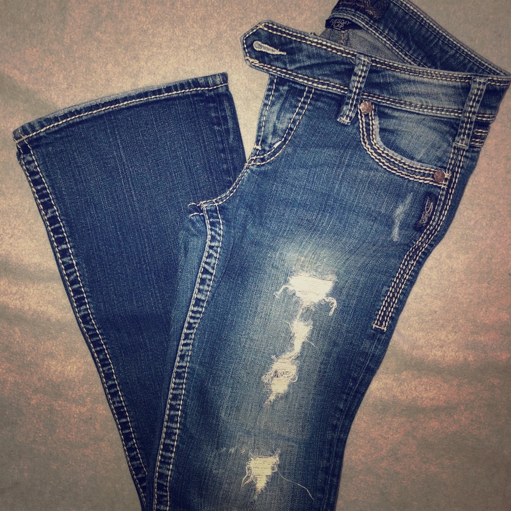 Silver Tuesday Flap Jeans 27/31